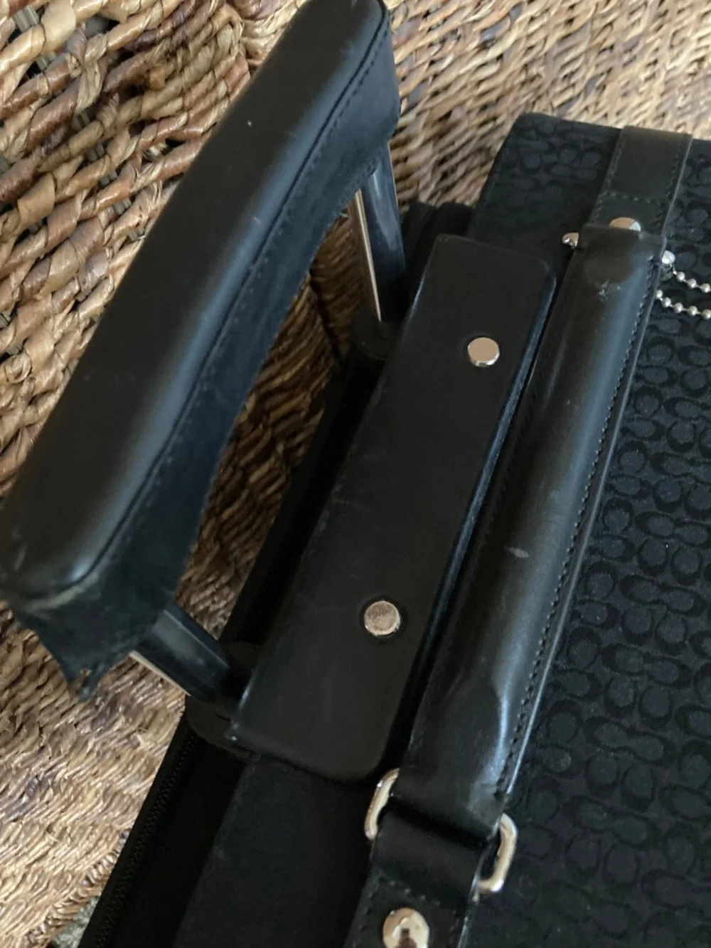 Vintage Coach Carry On Luggage Black